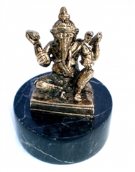 Ganesh - 2.75" tall - 24KT Gold-Plated Figurine (GF-01)