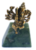 Ganesh - 2.5" tall - 24KT Gold-Plated Figurine (GF-04)