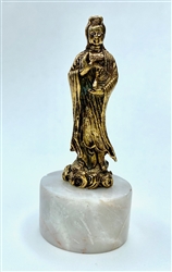 Quan Yin  3.25" tall, 24KT Gold-Plated Figurine,  GF-08