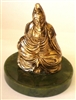 Quan Yin (Seated) - 24KT Gold-Plated Figurine (GF-18)