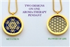 Flower Of Life/Metatron Aroma Therapy Double Sided Pendant
