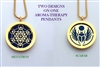 Metatron/ Scarab Aroma Therapy Double Sided Pendant