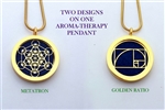 Golden Ratio/Metatron Aroma Therapy Double Sided Pendant