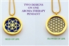 Seed of Life/ Flower of Life Aroma Therapy Double Sided Pendant