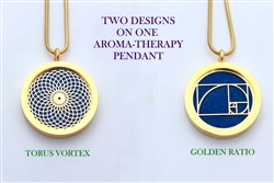 Torus Vortex/Golden Ratio Aroma Therapy Pendant