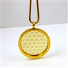 GGFOLP-01 Gold Plated Flower Of Life Pendant with Chain