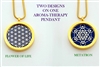 Flower of Life/ Metatron Aroma Therapy Double Sided Pendant
