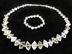 Herkimar Diamond Necklace and Bracelet