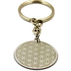 Flower Of Life Stainless Steel Keyring