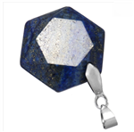 LapisL-HP Lapis Lazuli Hexagon Pendant