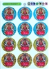 MS-9 Goddess Lakshmi  Multi-Stickers, 5 sheets of stickers