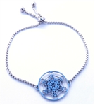 MetB-S Adjustable Silver Metatron Bracelet