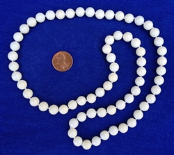 Astrological white coral necklace