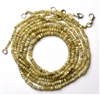 Natural Chrysoberyl Cats Eye Necklace 18 inches