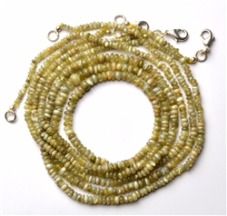 Natural Chrysoberyl Cats Eye Necklace 18 inches