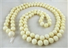 astrological 108 bead white coral mala