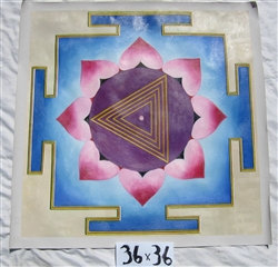 Kali Yantra - 36" x 36" Original Oil Painting