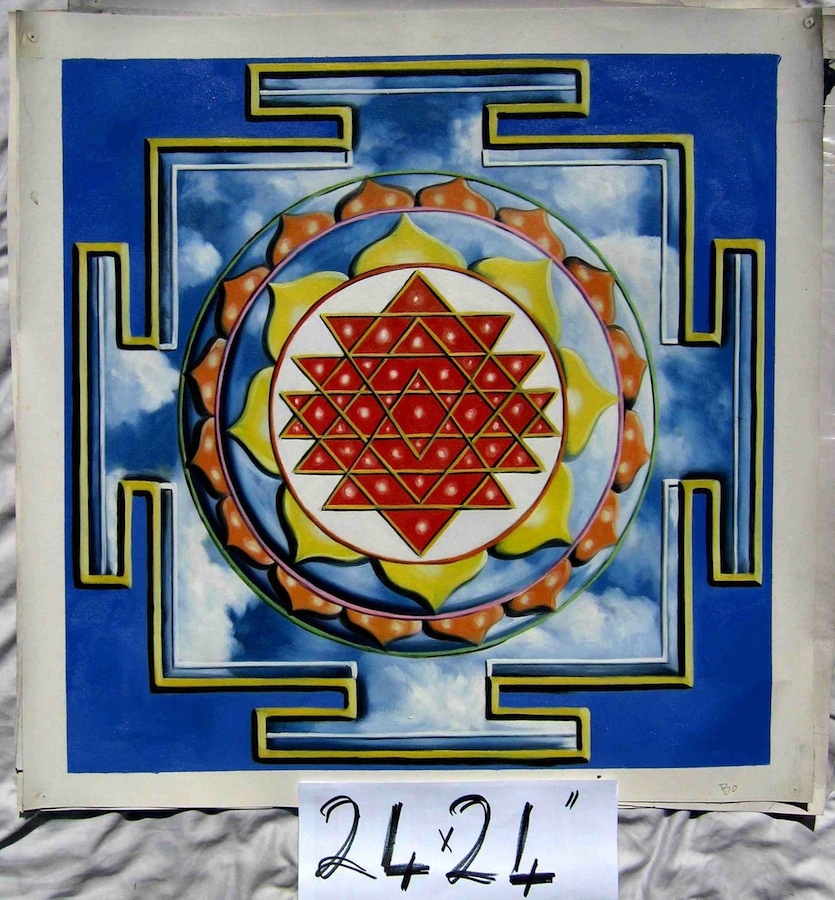 Original Art Sri Yantra deals Painting