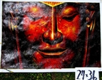 Buddha In Bronze - 24" x 36" Original Oil Painting