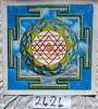 Shree Yantra with Sky - 24" x 24" Original Oil Painting