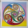 Celtic Spiral - 24" x 24" Original Oil Painting