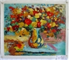 Vase of Flowers 20" x 24" Original Oil Painting