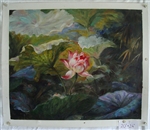 Lotus Flower 20" x 24" Original Oil Painting