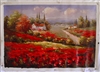Flowers Landscape Original Oil Painting 24" x 36"
