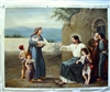 OP-J06 JESUS WITH CHILDREN  36" X 48" Original Oil Painting