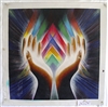 Reiki Hands - Original Oil Painting 24" x 24"