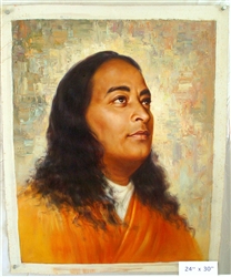 Paramahansa Yogananda Original Oil Painting 24" x 30"