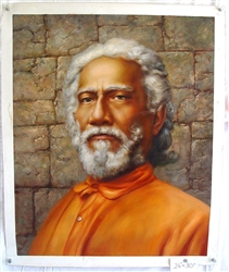 Swami Sri Yukteswar Original Oil Painting 24" x 30"