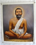 Sri Ramakrishna  Original Oil Painting 24" x 30"