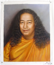 Paramahansa Yogananda Original Oil Painting 24" x 30"