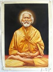 Swami Sri Yukteswar Original Oil Painting 24" x 36"