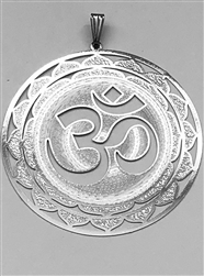 OM (AUM) 2" Pendant Silver plated