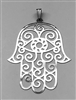 Hamsa 2" Pendant silver Plated