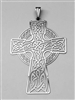 Celtic Cross 2" Pendant Silver Plated