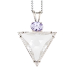 QUP-TRI Triangle Pure Quartz Pendant Design