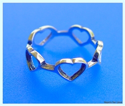 Sterling Silver quality-made HEART ring