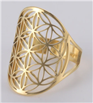 Adjustable Flower of Life Ring