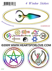 S-14 Goddess - Celebrate Love - Pentagram