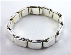 silver spring link bracelet