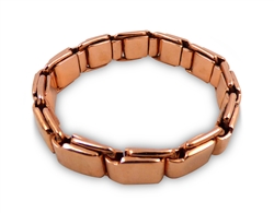 pure copper spring link bracelet