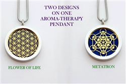 Flower of Life/ Metatron Aroma Therapy Pendant