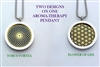 SG-Tor-FOL Torus Vortex and Flower of Life Sacred Geometry Aromatherapy Double Sided Necklace