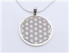 flower of life pendant stainless steel