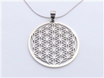 flower of life pendant stainless steel