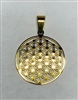 flower of life pendant gold plated