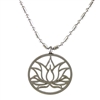 lotus pendant in stainless steel